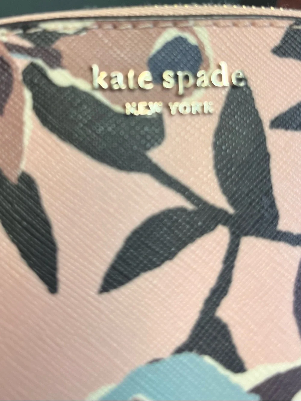 kate spade Pink Floral Print Zip Cosmetic Pouch